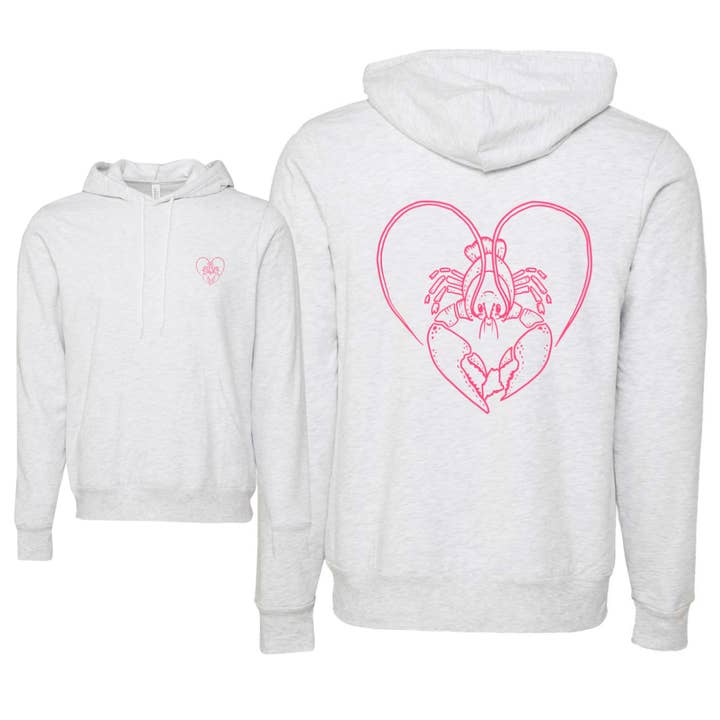 Salt and Pine Co. - Wholesale Graphic Sweatshirt - Women's - Lobster Heart of Maine