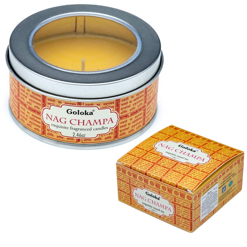Puckator EU - Wholesale Jar/Filled Candle - Goloka Nag Champa Wax Candle Tin0