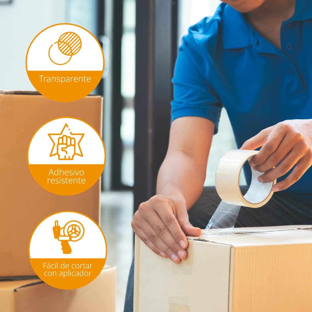 MEDEL OFFICE - Wholesale Tape - Clear Adhesive Packaging Tape - 3 Rolls2