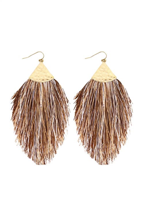MYS Wholesale Inc - Wholesale Tassel Earrings - Tassel With Hammer Metal Hook Drop Earrings28