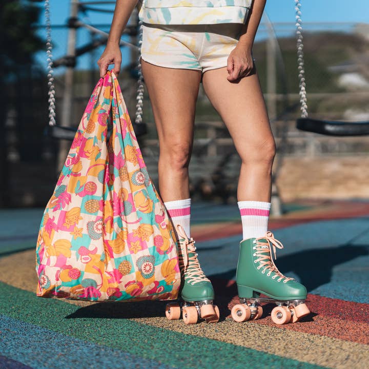 Jana Lam - Wholesale Grocery/Shopping Bag - Big Baggu Reusable Bag • Fruit Stand • Jana Lam Hawaii + Baggu