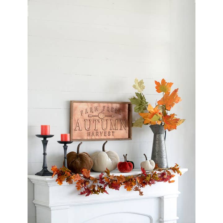 A&B Home Group Inc. - Wholesale Artificial Plant - 35" Autumnal Velvet Faux Maple Leaf Stem4