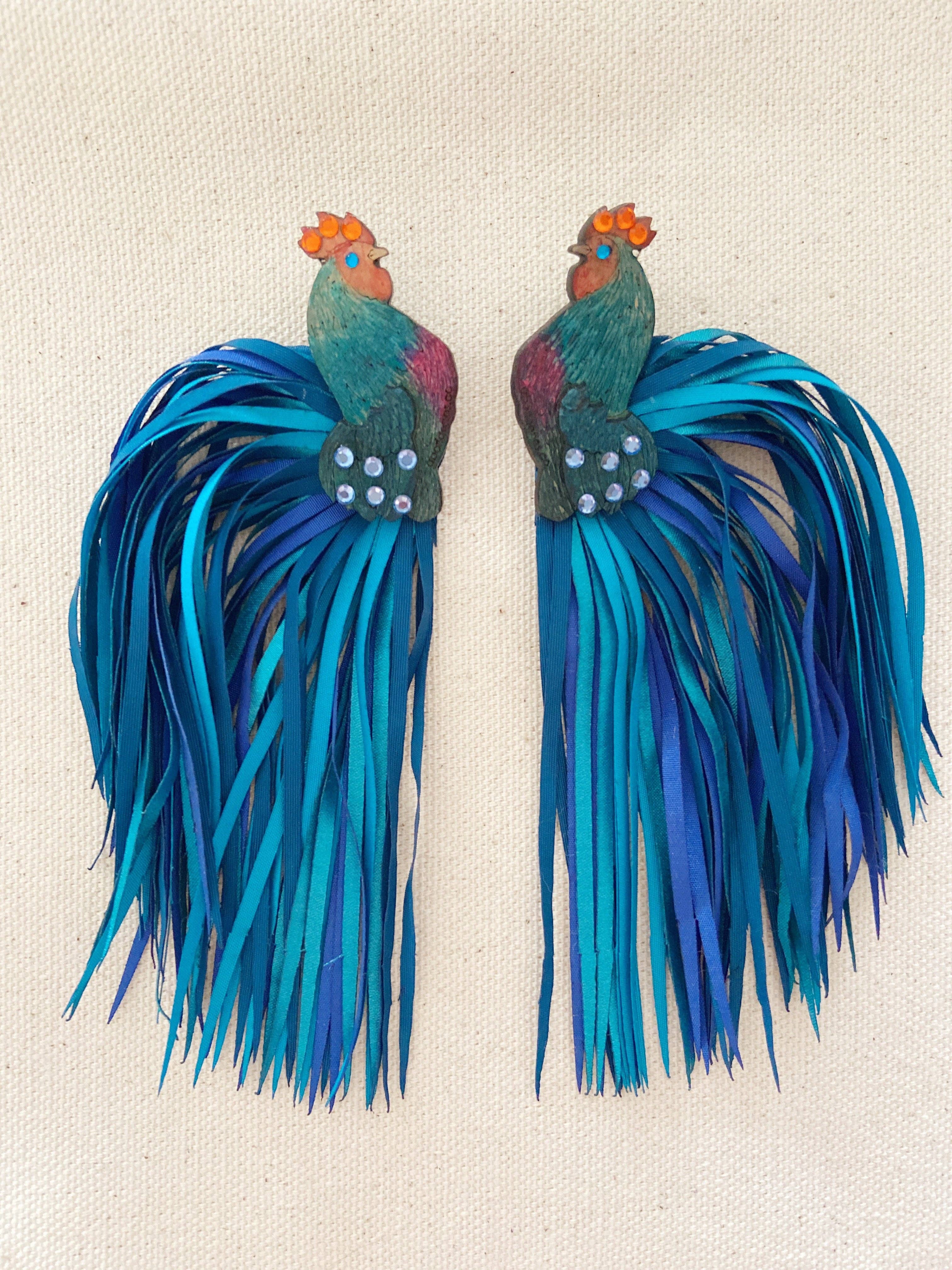 Hola! I'm Back – wholesale Dangle earrings – Rooster Earrings6