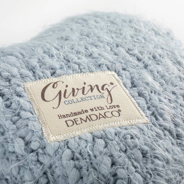 DEMDACO - Wholesale Throw/Decorative Pillow - Soft Blue Giving Heart1