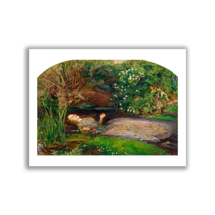 Fine art print Ophelia by Millais unframed wall art for wholesale by Go To Design