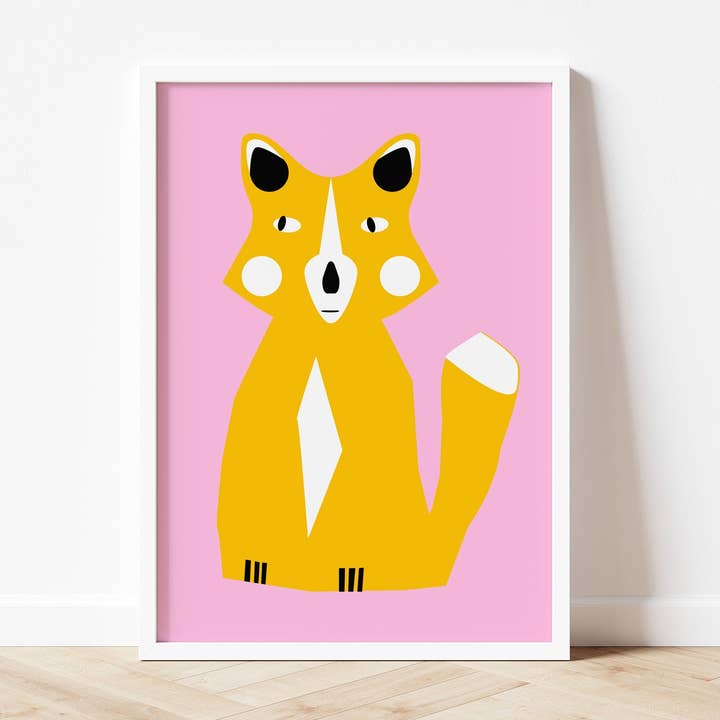 Red Fox - Art print A5/A4/A3 for wholesale by Salty Crayon