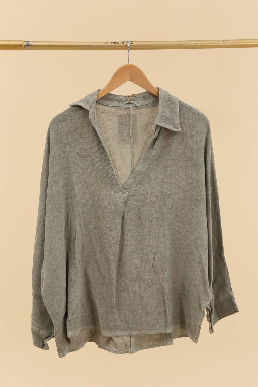 LÉA & LUC - Wholesale Tunic - Women's - Blouse in 50% linen 50% cotton REF. 1007022