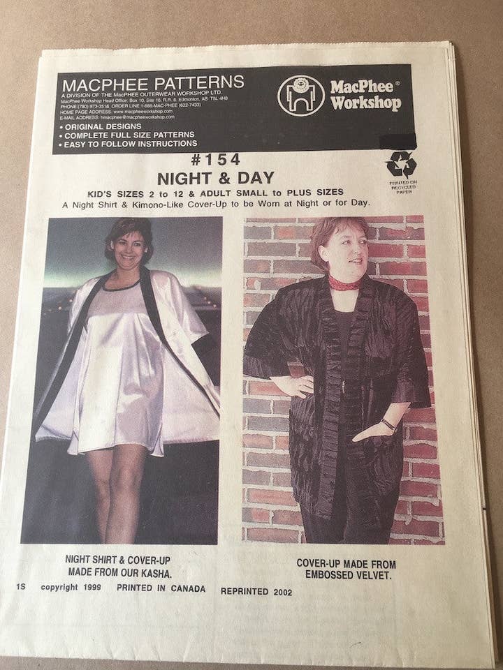 Manteau Kimono #154 Nuit & Jour pour la vente par Macphee Workshop