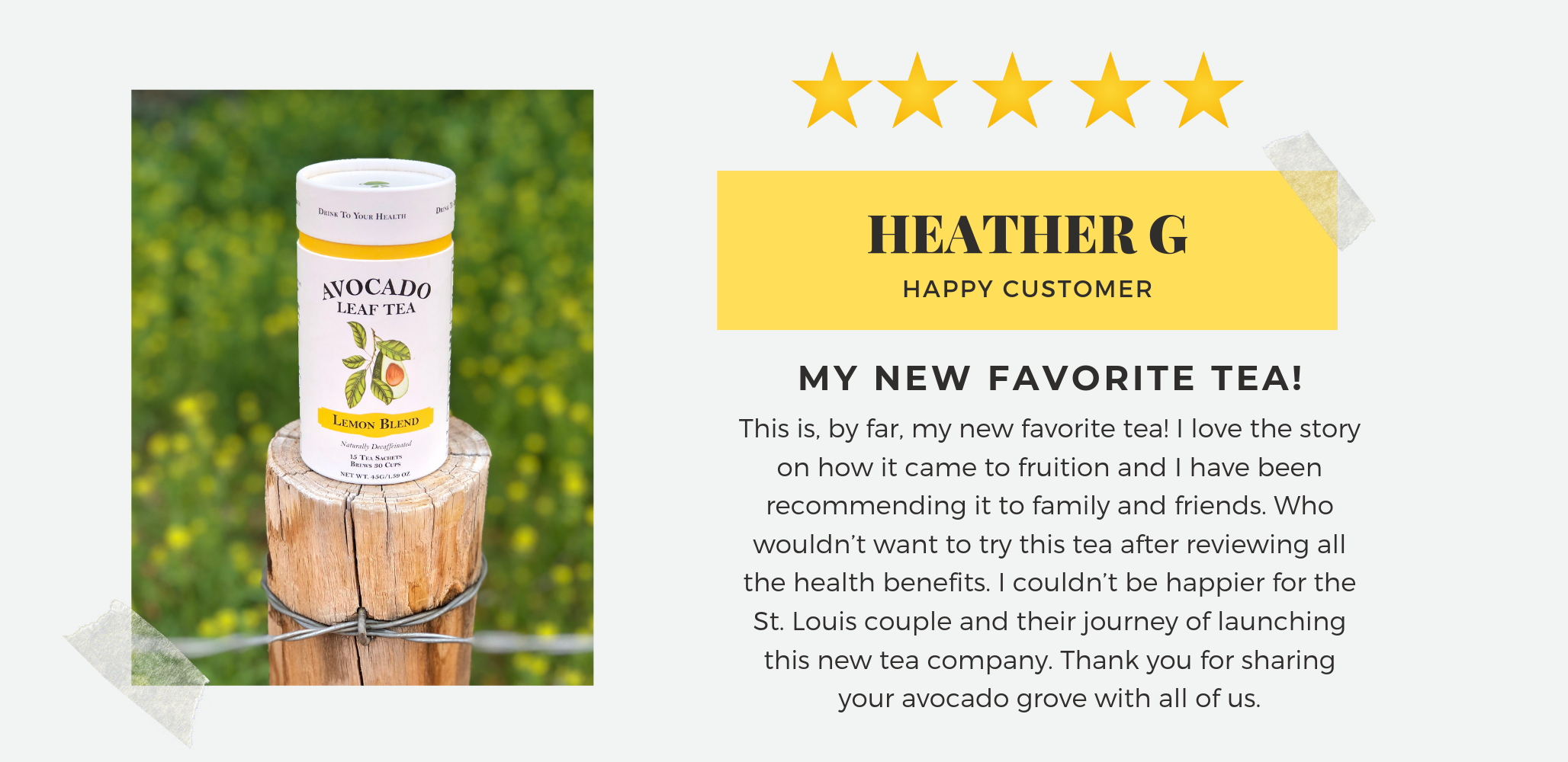 Avocado Tea Co. - Vente Thés santé/détox - Coffret de Mélange de Thé Citron et Feuille d'Avocat7