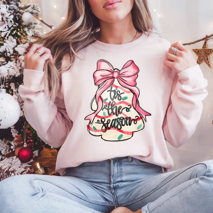Southern Backroad Tees LLC - Wholesale Sweatshirt - Women's - Tis the Season Snack Christmas Cake sweatshirt0
