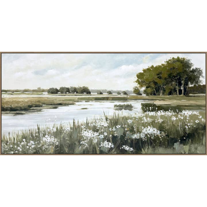 Meadow Reflection Canvas Wall Art for wholesale by Streamline Art