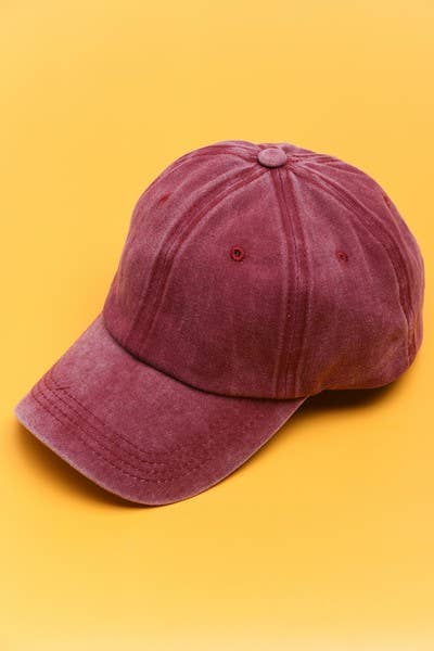 JOSSLYN by wall to wall - Wholesale Baseball Cap - Women's - VINTAGE WASHED BASEBALL CAP 40HW70224