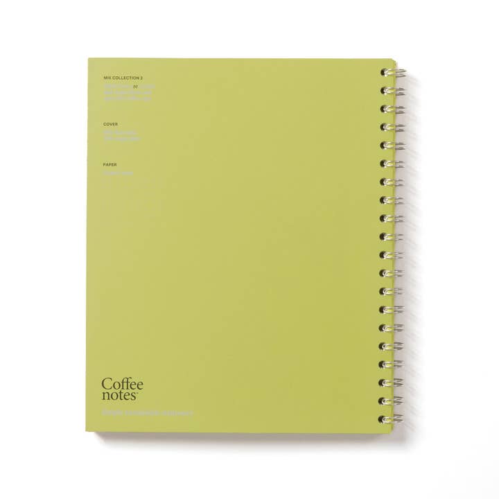 Coffeenotes - Wholesale Notebook - Pistachio Wirebound Notebook (Dotted)