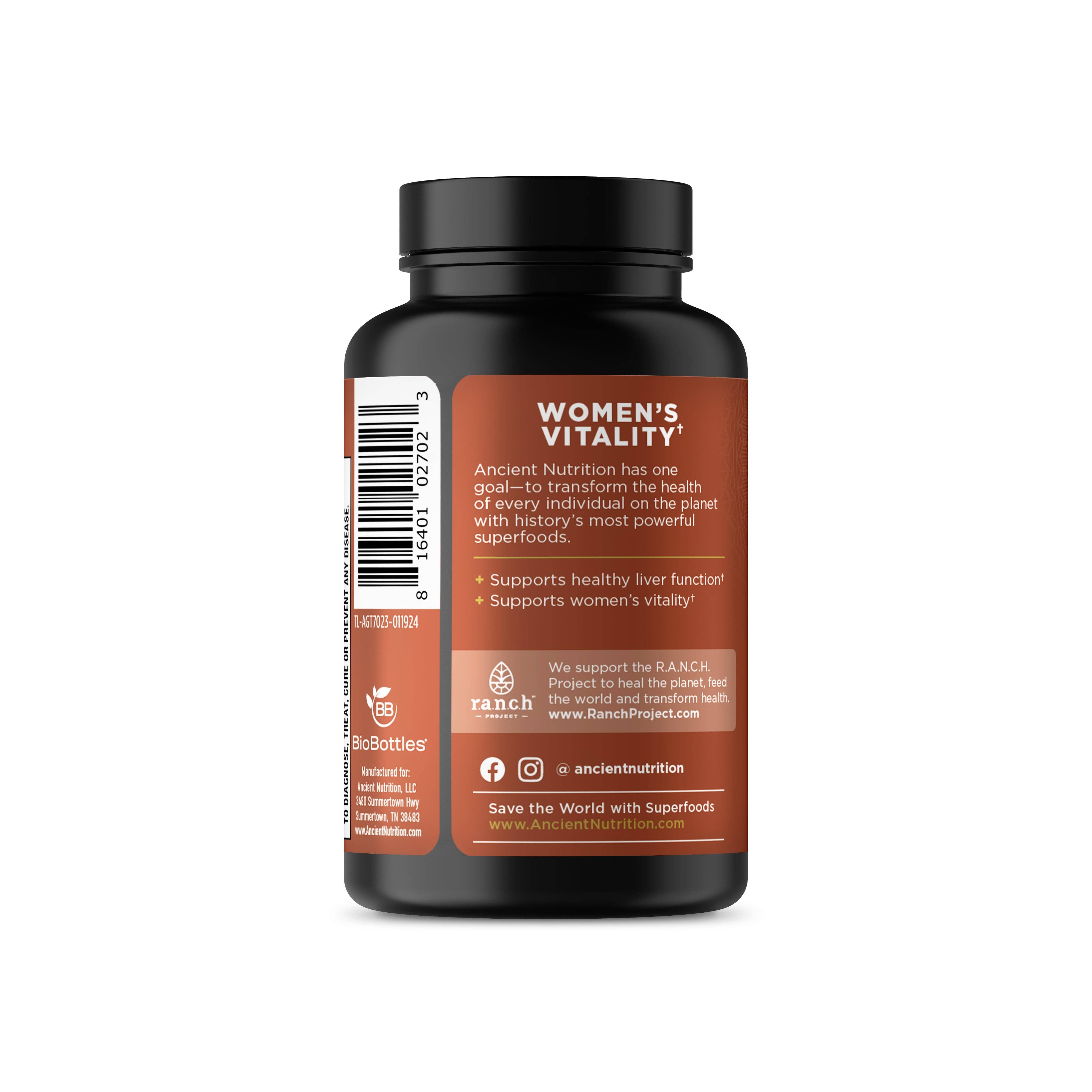 Ancient Nutrition - Vente Supplément oral/vitamine - Vitalité Féminine Une Fois par Jour | Comprimés (30 Comprimés)7