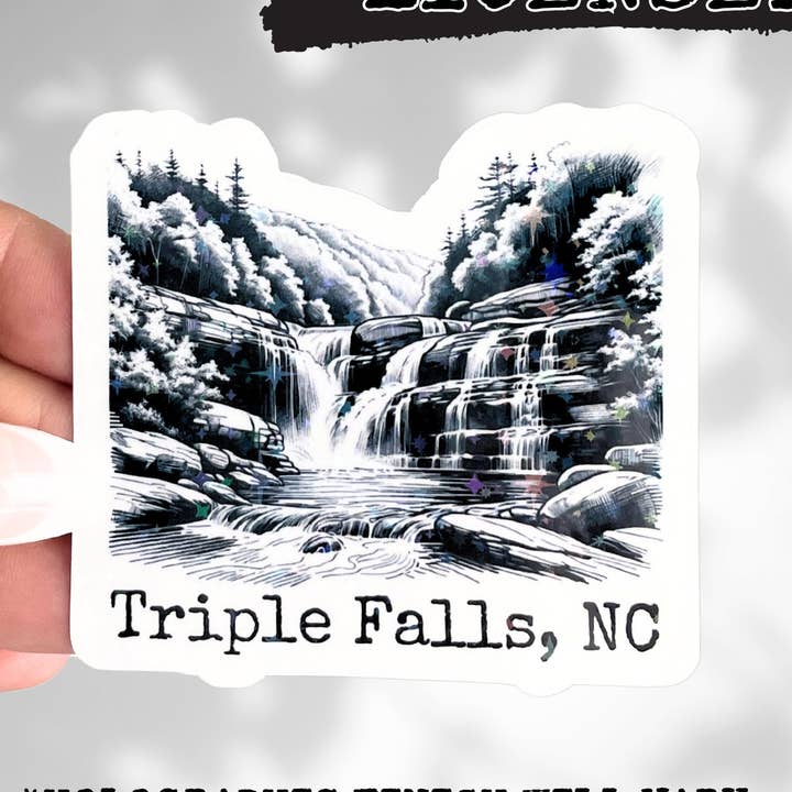 Autocollants vinyles holographiques de la trilogie Ravenhood pour la vente par Cheeky Chick Sticker Co.