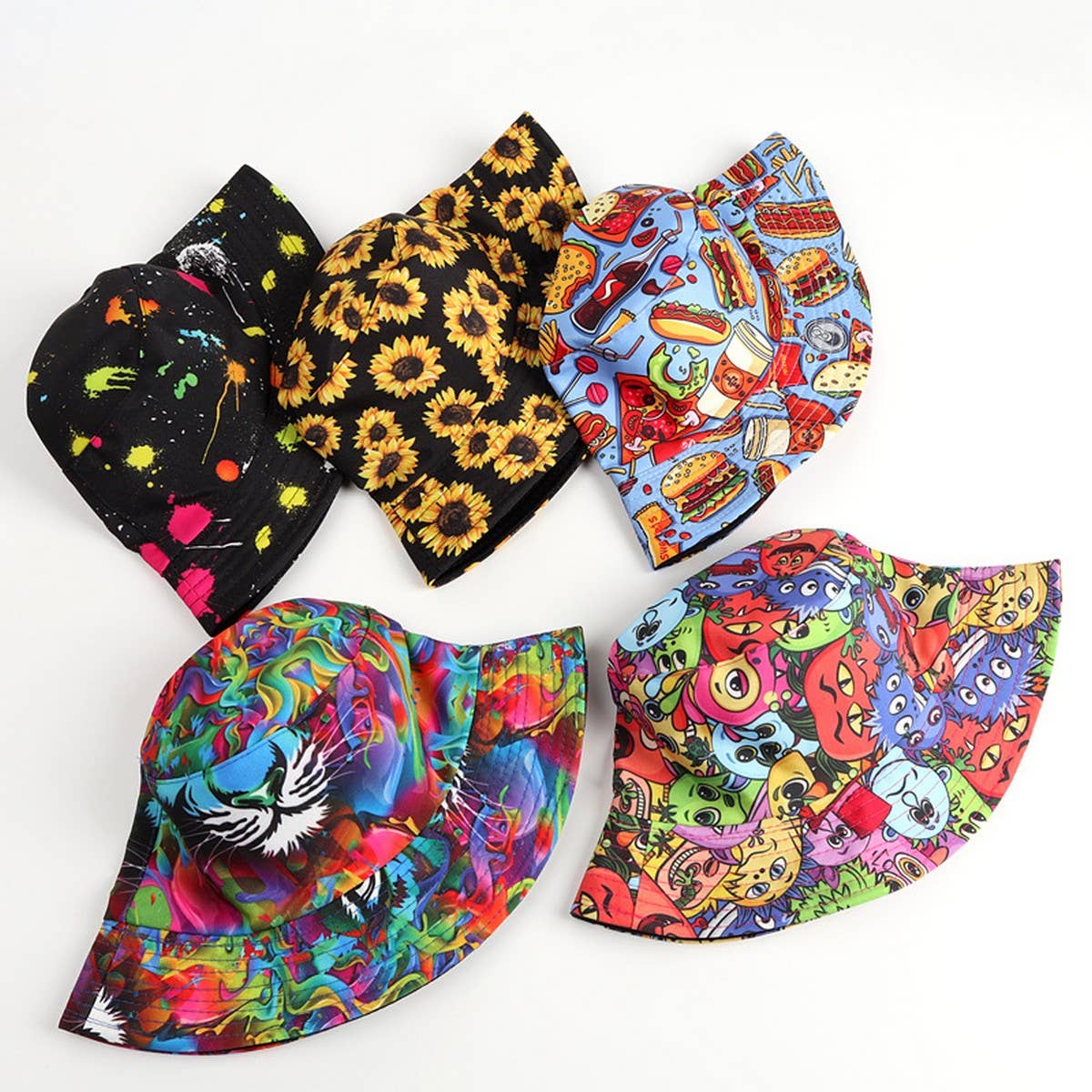 NINEXIS - Wholesale Bucket Hat - Women's - CWAH1521_PERSONALIZED COLOR PRINTING REVERSIBLE BUCKET HAT6