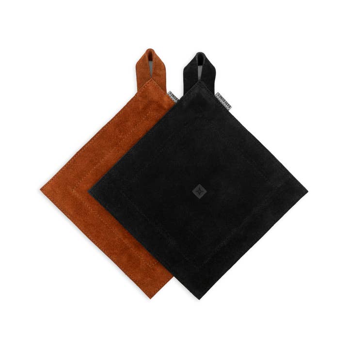 Barebones - Wholesale Oven Mitt/Pot Holder - Suede Leather Hot Pads