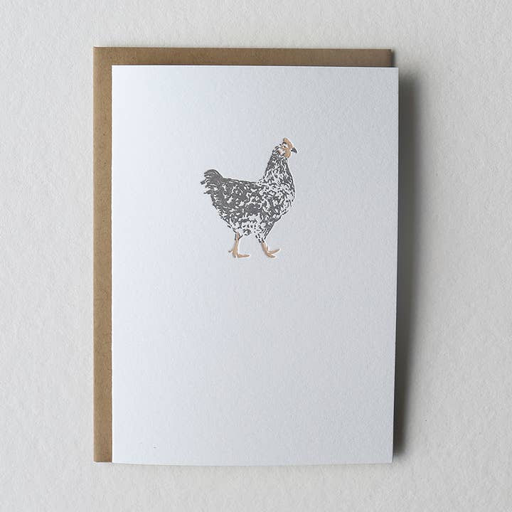 Chicken Card for wholesale by Lettered West