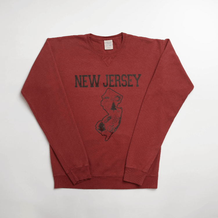 American Farm Company – wholesale Graphic sweatshirt – Unisex – New Jersey - State Agriculture Red Crewneck0