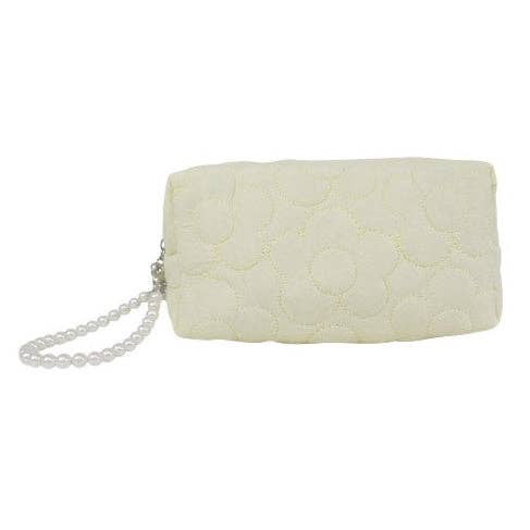 ASSORTED Solid Color Quilted Fabric Makeup Pouch JB5526-5 (12PC) for wholesale on Faire13