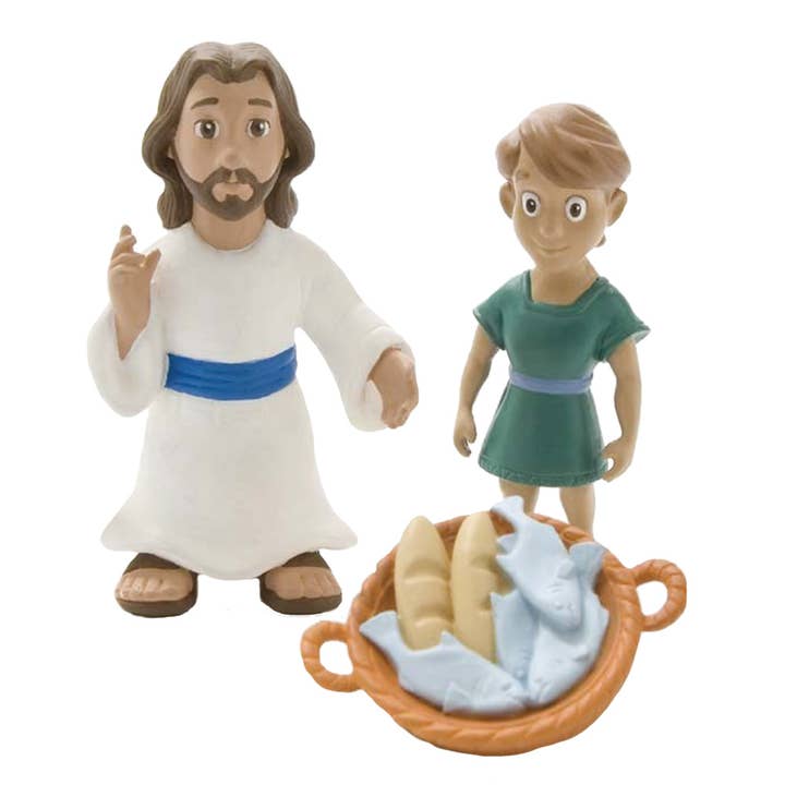 Toy Figurine Set - Jesus Feeds the 5,000 for wholesale by Swanson Christian Products