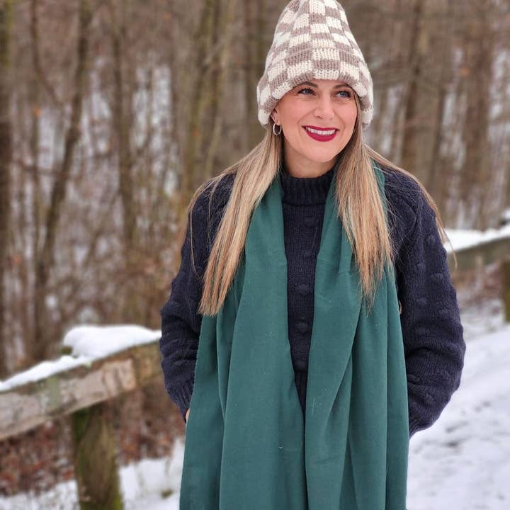 Italian Fringe Scarf - Evergreen for wholesale by Headbands of Hope | One Purchased One Donated