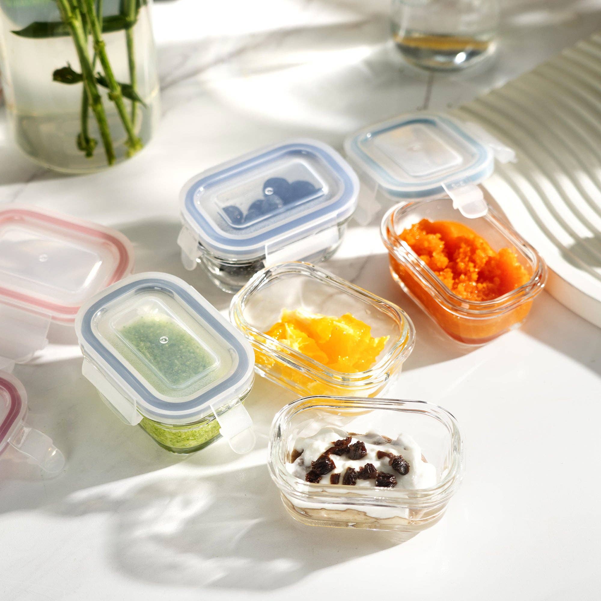 Genicook Product LLC - Wholesale Food Storage Container - Rectangular Mini Glass Container Set3