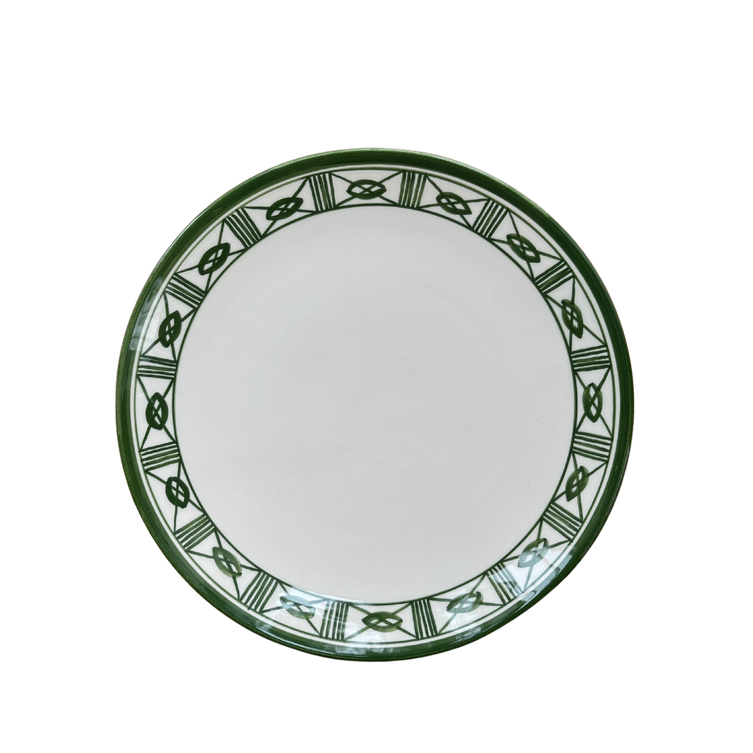 Provvista Designs - Wholesale Dinner Plate - Lisbon Dinner Plate with Filigree Rim~hand painted2