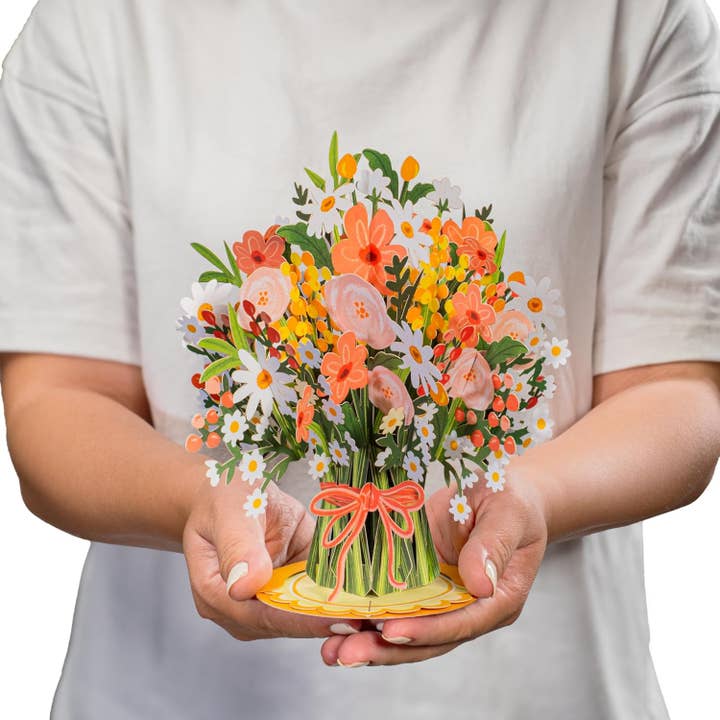 Paper Love - Wholesale Everyday greeting card - Daisy Delight Oversized Pop Up Card with Keepsake5