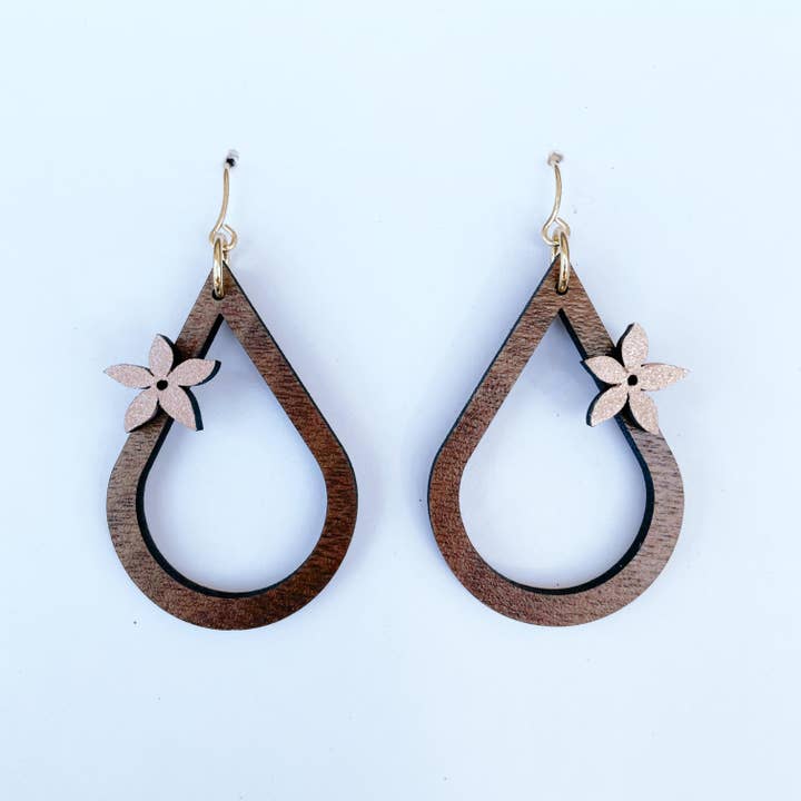 Solshine and Co - Wholesale Dangle Earrings - Hand Painted Pua Drops1