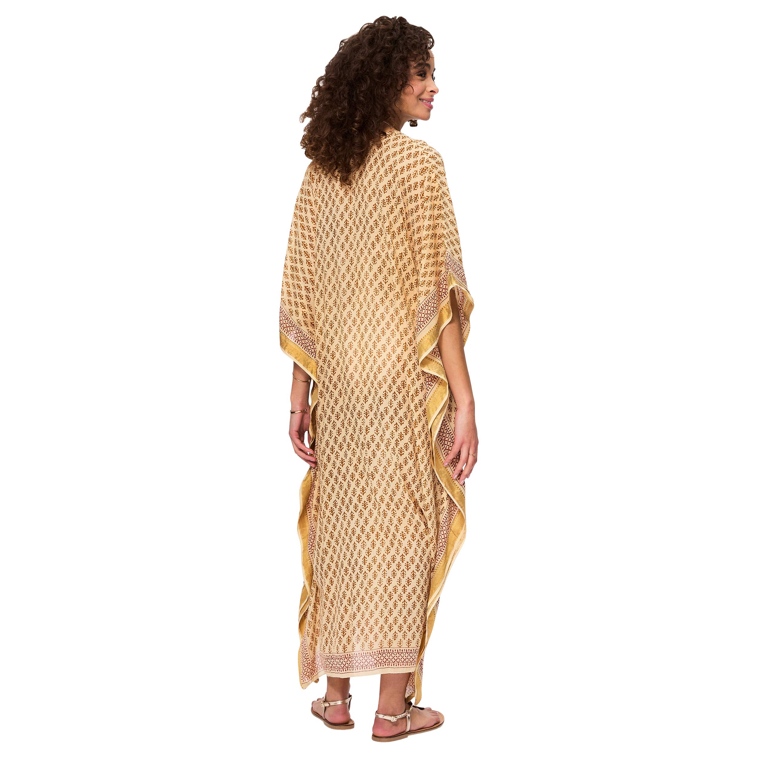 La Mano Boho - Wholesale Kaftan - Women's - LONG SUMMER KAFTAN 3/4 SLEEVES KAF8500E1
