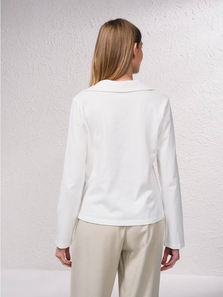 SMF - Wholesale Polo - Women's - 229604 - Polo sweater with bow
