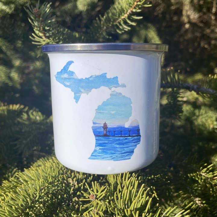 Brush & Bark - Wholesale Coffee Mug - Lake Michigan Camping Mug2