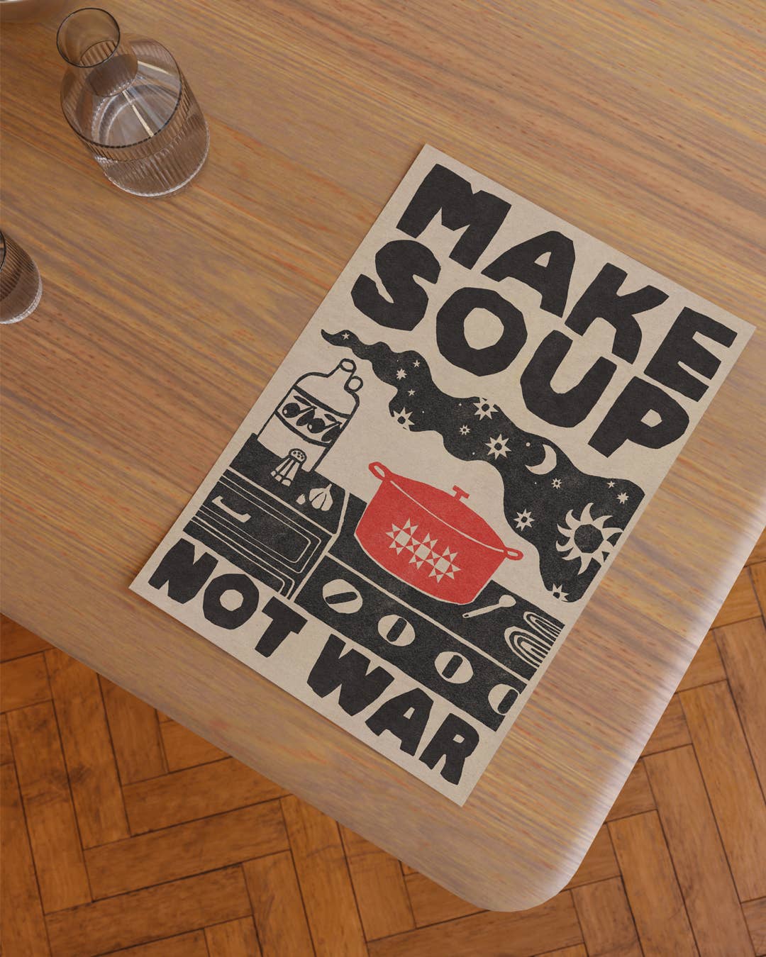 Anisa Makhoul - Wholesale Art Print - Art Print - Make Soup Not War