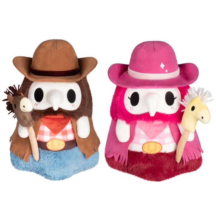 Ensemble Mini Squishable Cowboy Plague pour médecin et infirmière pour la vente par Squishable