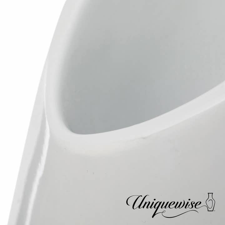 Quickway Imports - Wholesale Vase - 40 Inch Modern White Large Floor Vase7