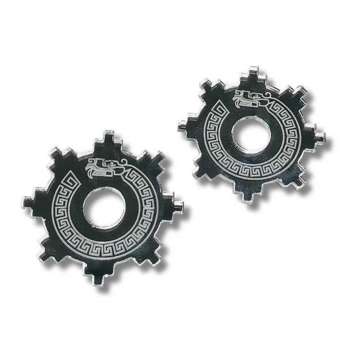 Sun and Serpent Poderosa Earrings for wholesale by anamarinastudio