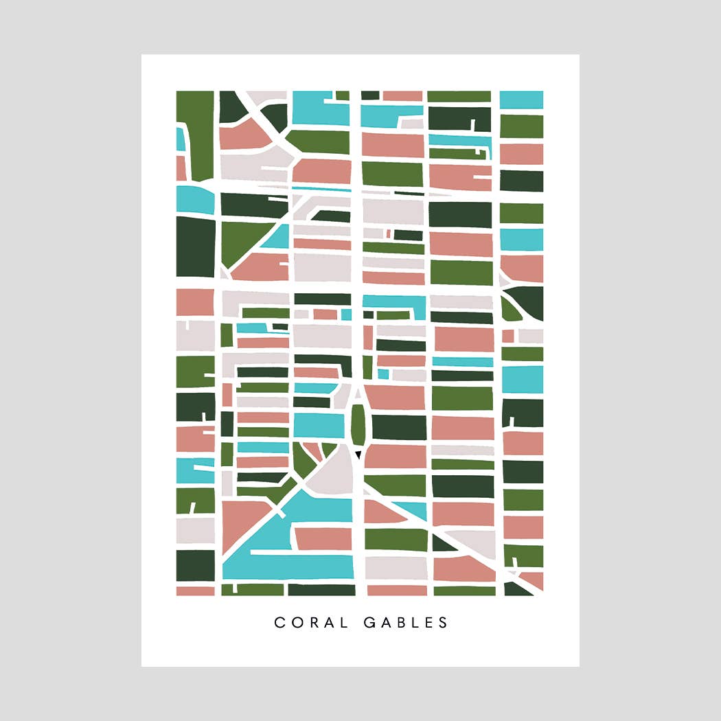 Faraway Places Paper - Wholesale Postcard Set - Miami, Palm Beach Neighborhood Print Postcards - Set of 107