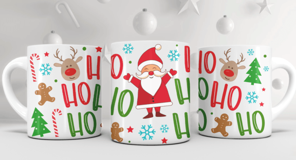 SubliMasterUK – wholesale Coffee mug – HOHOHO CHRISTMAS Mug christmas gift0