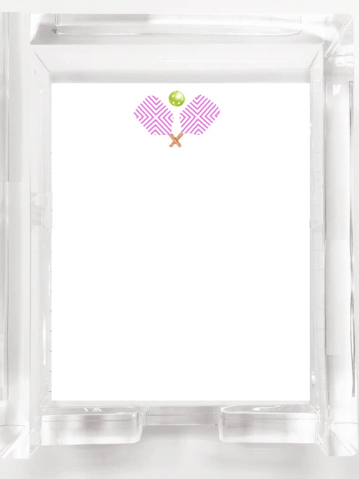 Notepads/Uppadded SNS103 Pink Pickleball for wholesale by Stevie Streck Designs