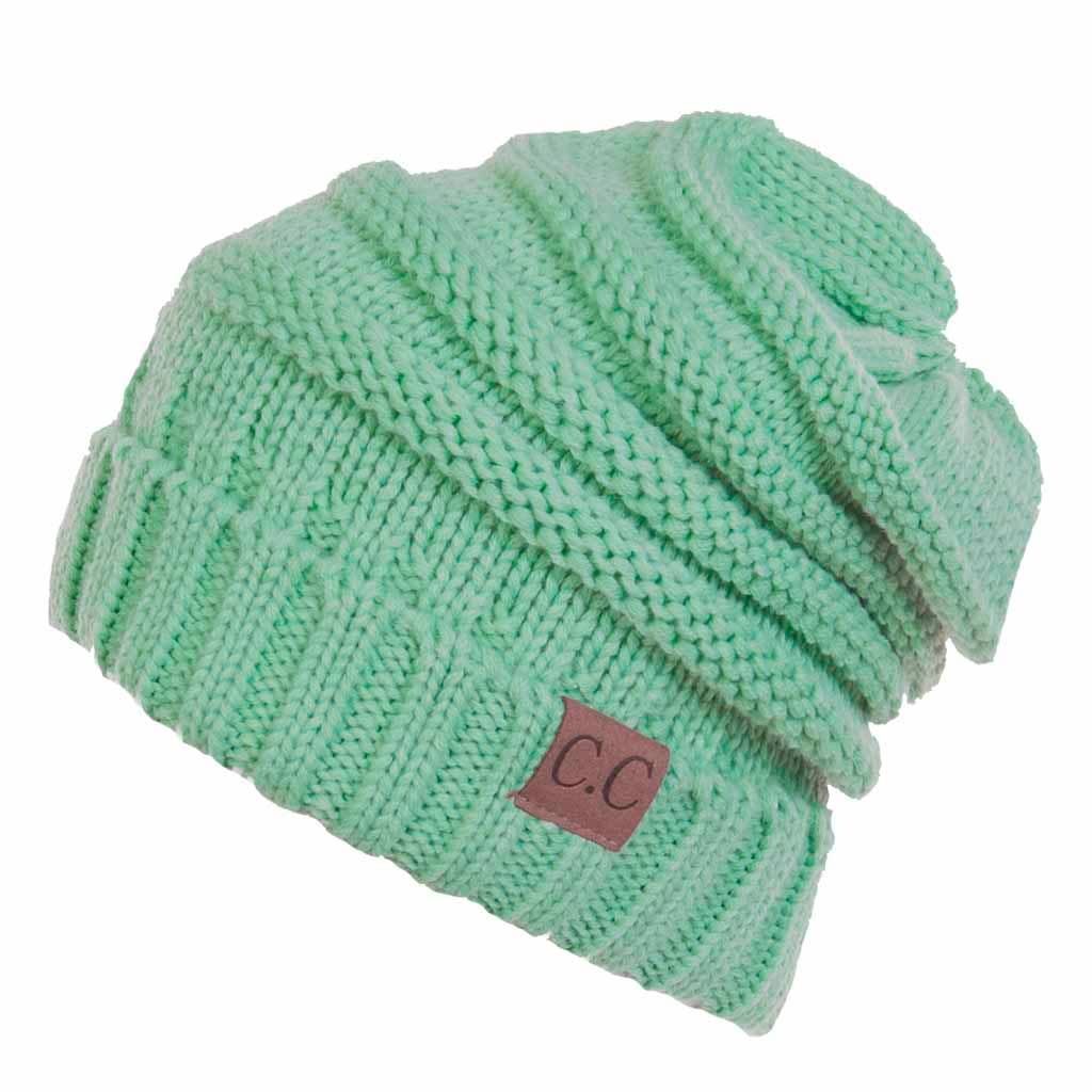 Hana - Wholesale Beanie - Women's - C.C Oversize Slouchy Knitted Beanie24