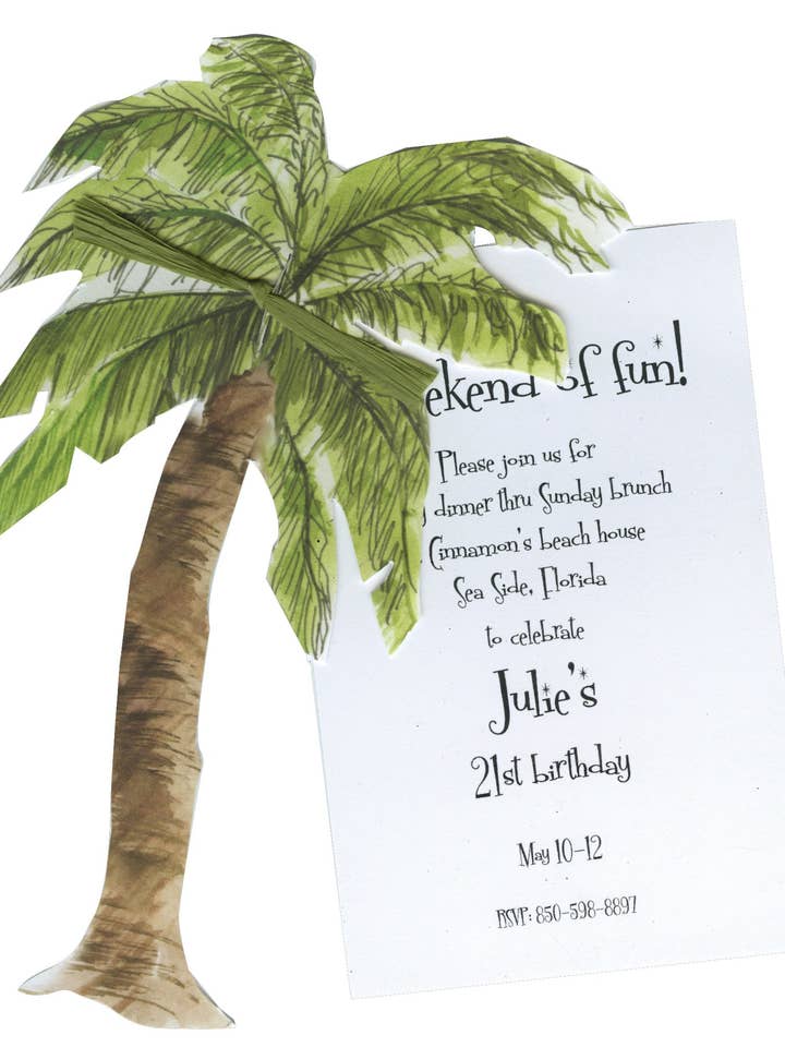 Invitations (Die Cut Invitations -AW911) for wholesale by Stevie Streck Designs