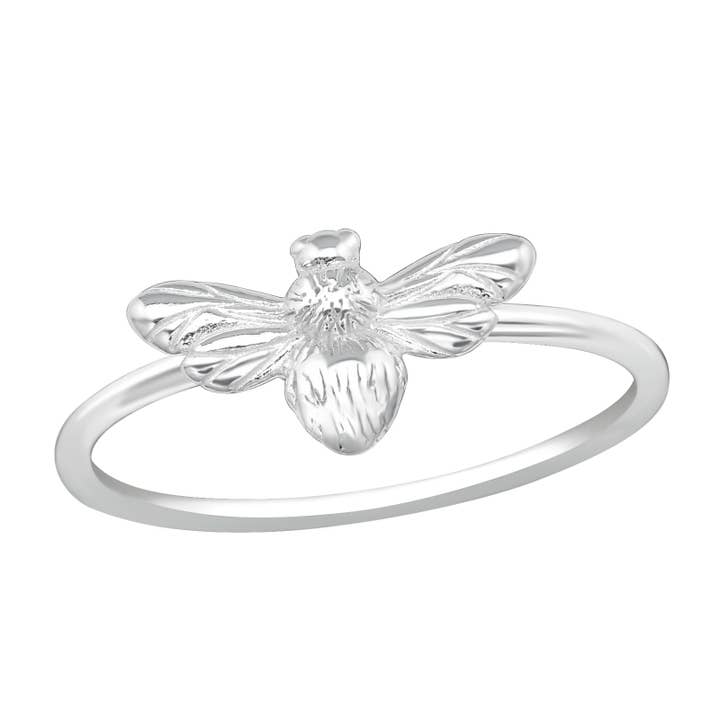 Sosie Designs - Wholesale Band/Stacked Ring - Sterling Silver Bee Ring
