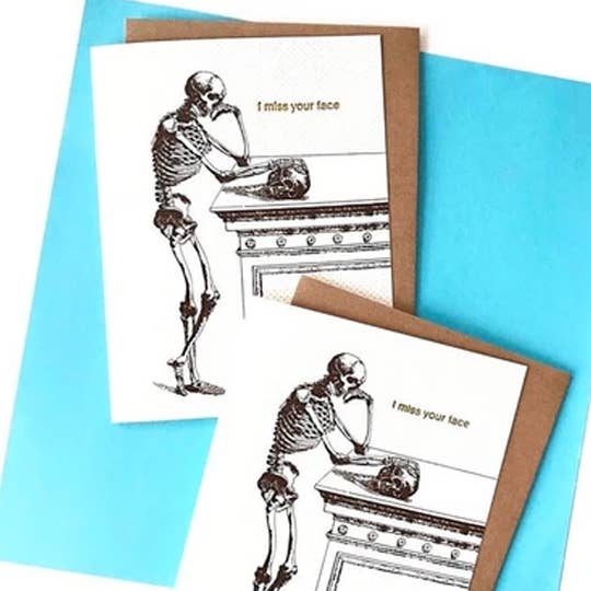 Smitten Kitten - Vendita all'ingrosso Biglietti di auguri generici - Biglietto I Miss Your Face2