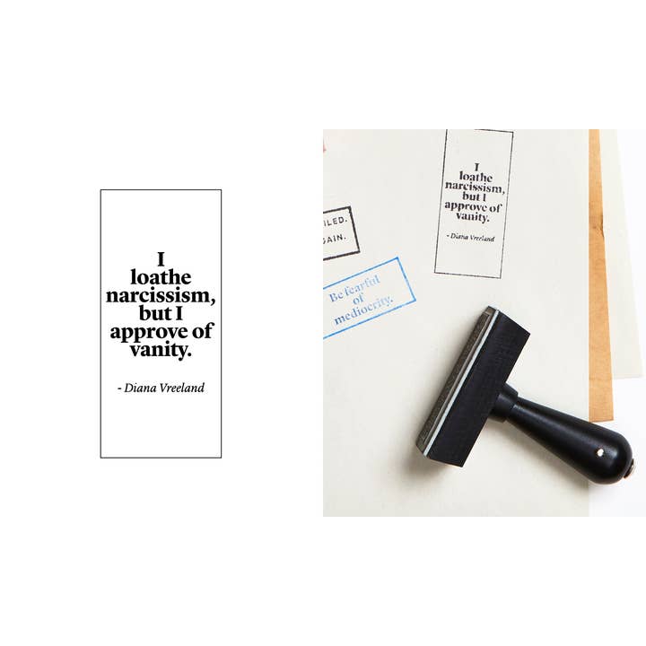 Wms&Co. - Wholesale Rubber/Decorative Stamp - Philosophical Quote Hand Stamp - Rectangular
