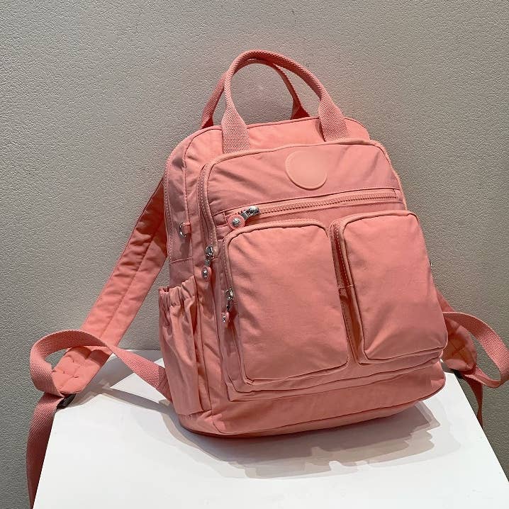 wandf – Mochila - Mulher por atacado – Mochila de Viagem em Nylon Leve com Múltiplos Bolsos e Alça de Ombro15