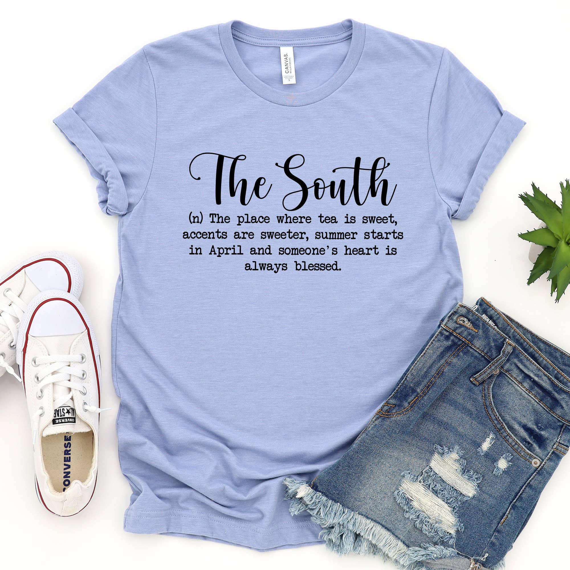 Down Home Tees - Wholesale Screen Printed T-Shirt - Women's - The South, Sweet Tea, Bless Your Heart Short Sleeve T-Shirt1