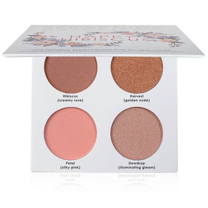 Happy Hibiscus Palette - 99% Natural Blush Palette for All Skin Tones for wholesale by Seraphine Botanicals