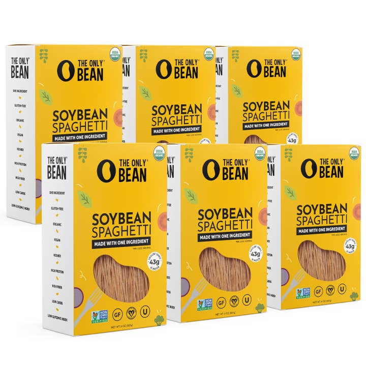 Organic Soybean Spaghetti - Gluten Free Pasta (6 pack) for wholesale by The Only Bean