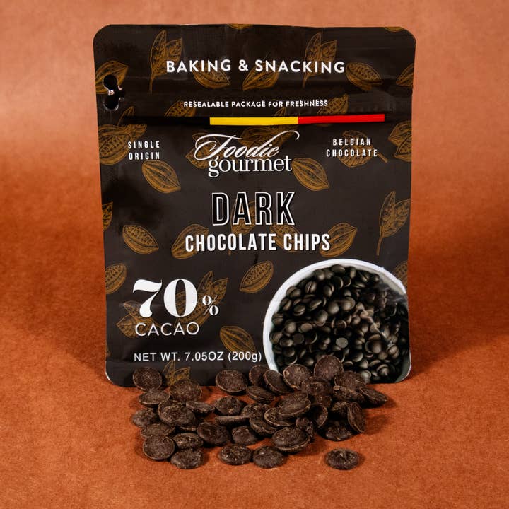 Alta Gama Foods - Wholesale Baking Chocolate - Foodie Gourmet - Belgian - Dark Chocolate Chips 70% COCOA